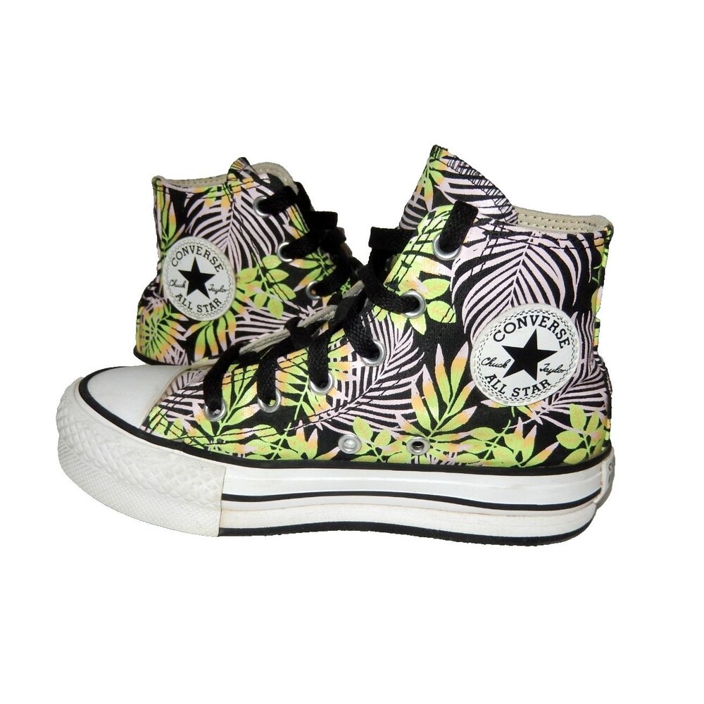 Converse Chuck Taylor All Star Eva Lift Platform Sneaker Tropical Floral Youth 1
